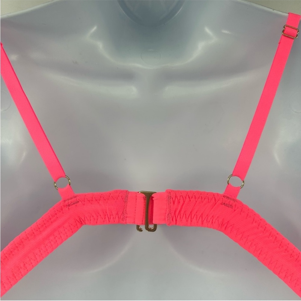 Free People x Hah On The Double Bralette Bubblegum Pink Neon XS New with Tags - Picture 11 of 13